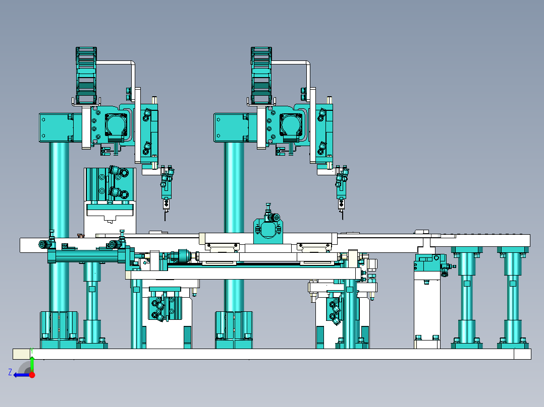 AB脚组装机构右视图