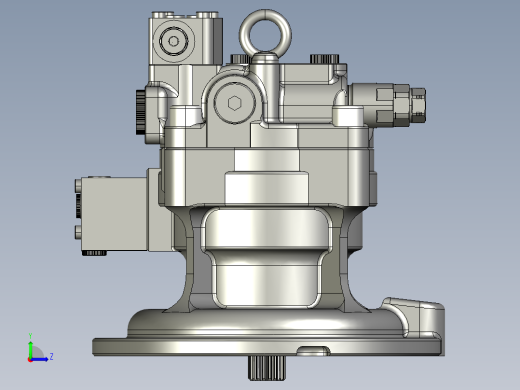 挖掘机回转马达左视缩略图