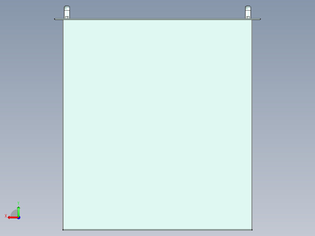 电池箱钣金机箱后视图