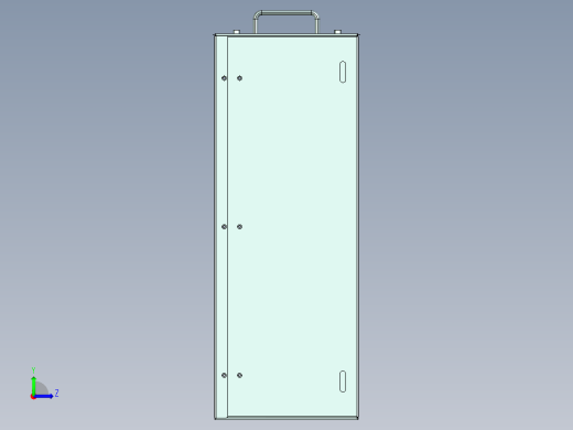 电池箱钣金机箱左视缩略图