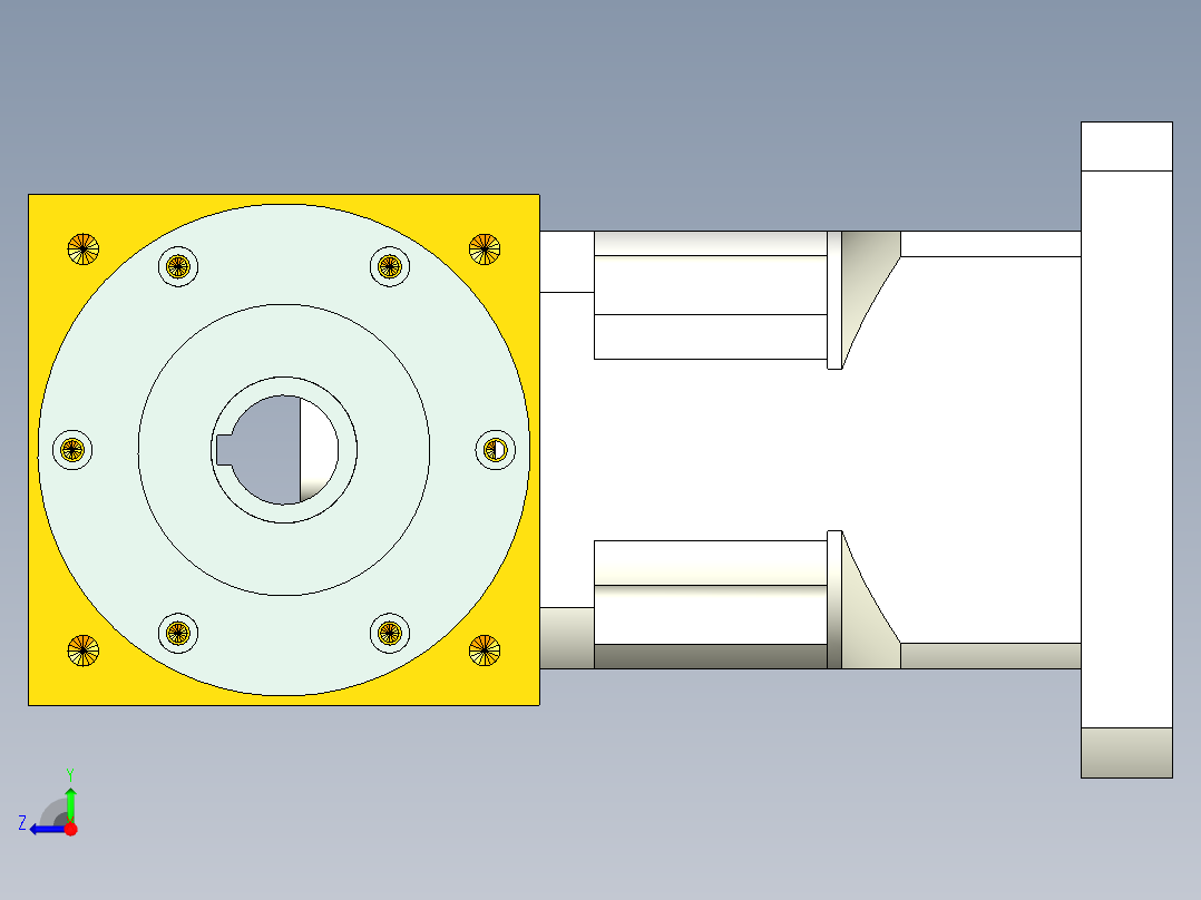 换向器PW140双孔 PLX120-L1 35-114.3-200-M12.stp右视图