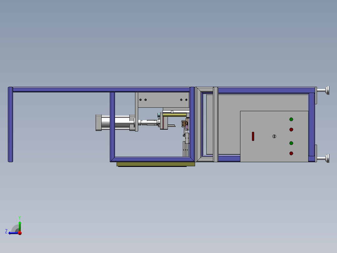 异形缺口冲切机sw18可编辑右视图