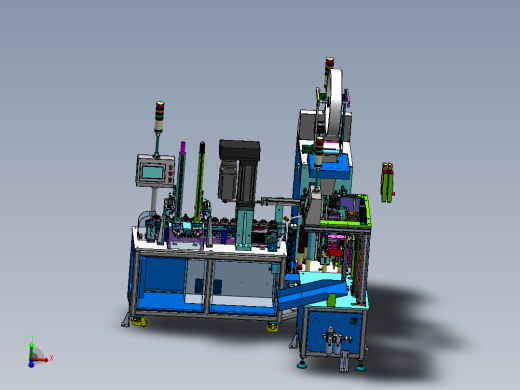 铆压套袋包装机（sw18可编辑+工程图+bom）