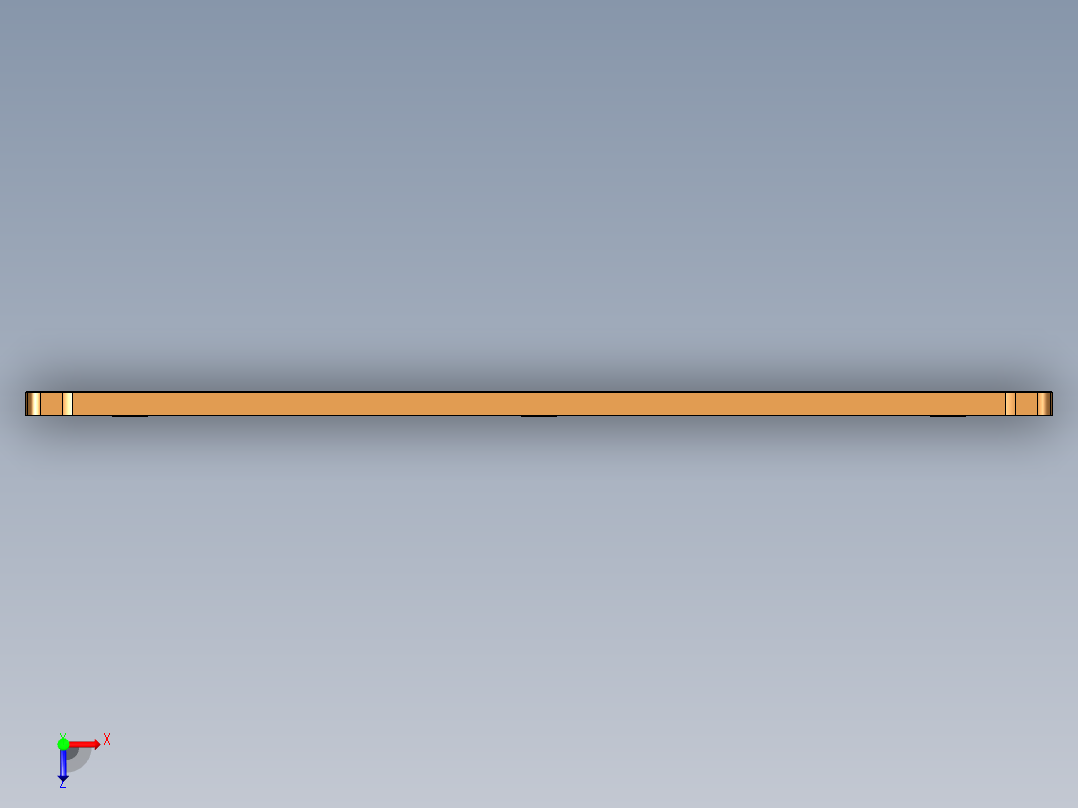 压铸件内腔开粗编程程序模型俯视图