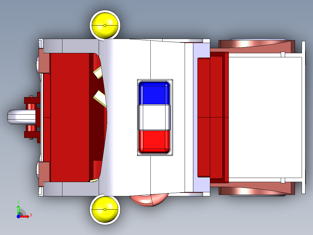 卡通玩具车前视图