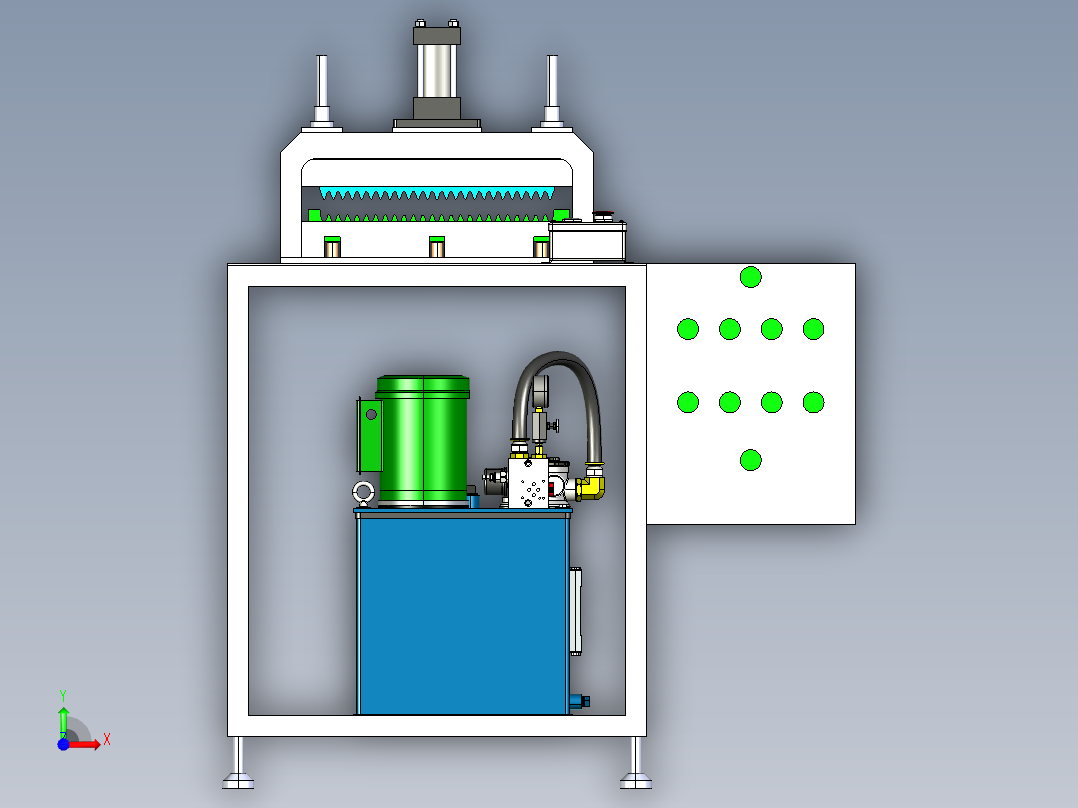 A2004237-打孔机成型机前视图