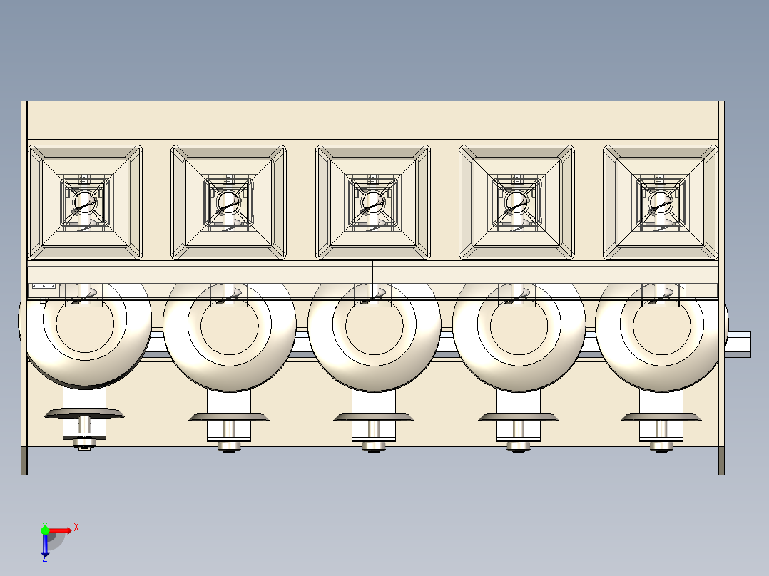 B2004724-全自动食品加工单元俯视图