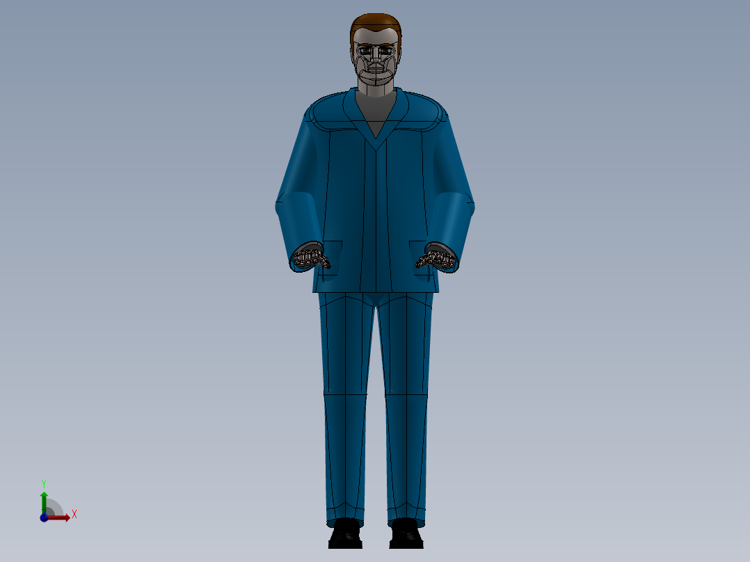 人体模型(23)前视图