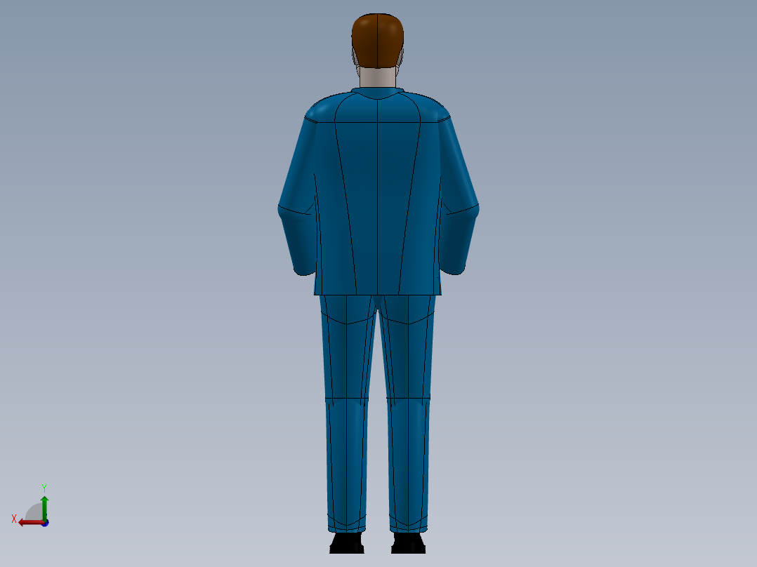 人体模型(23)后视图