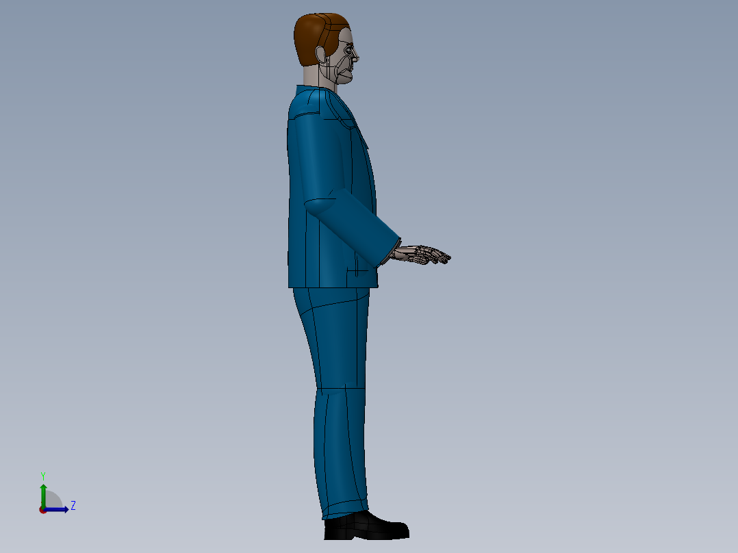 人体模型(23)左视图