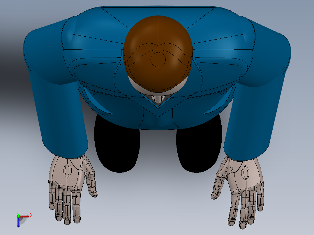 人体模型(23)俯视图