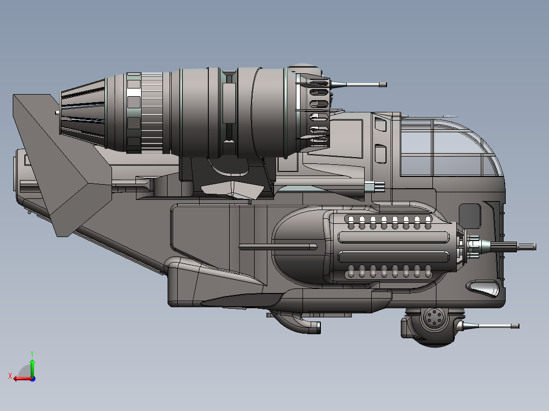 宇宙飞船(57)后视图
