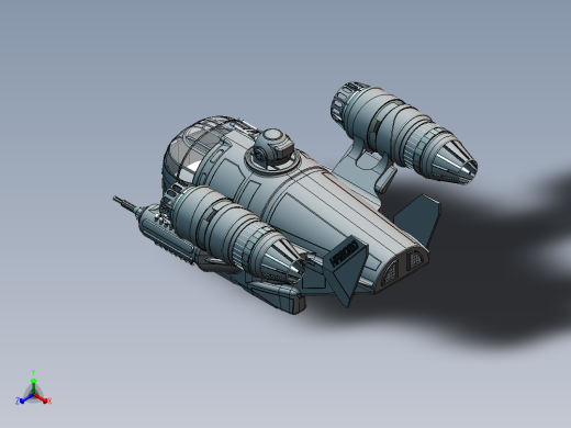 宇宙飞船(57)正等轴测缩略图