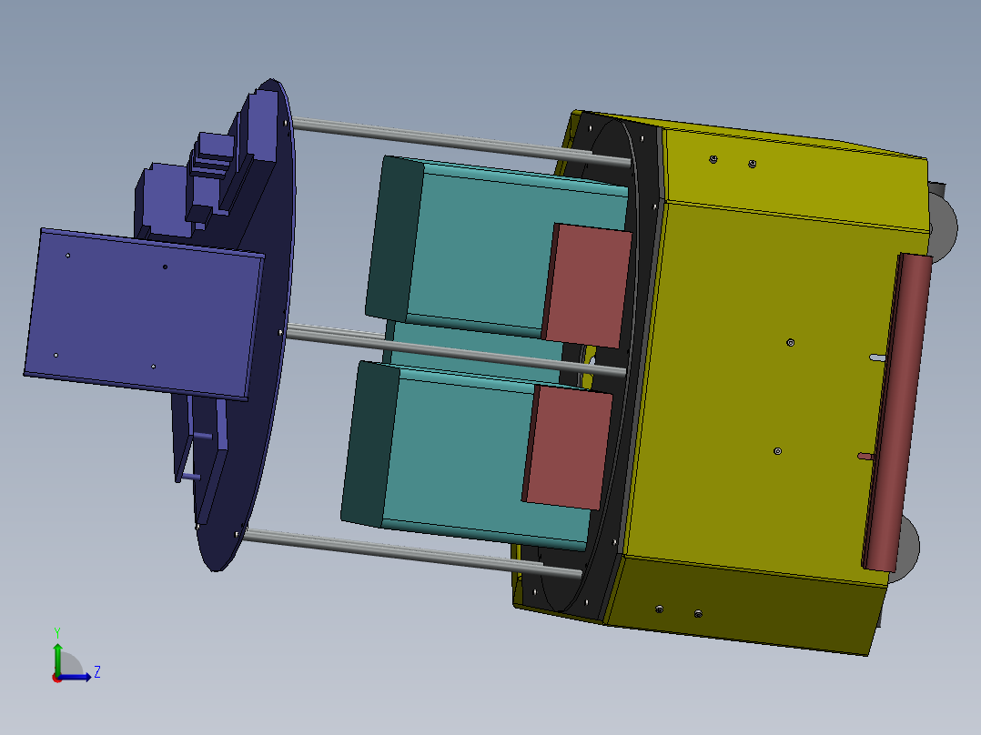 AGV小车、AGV(24)左视图