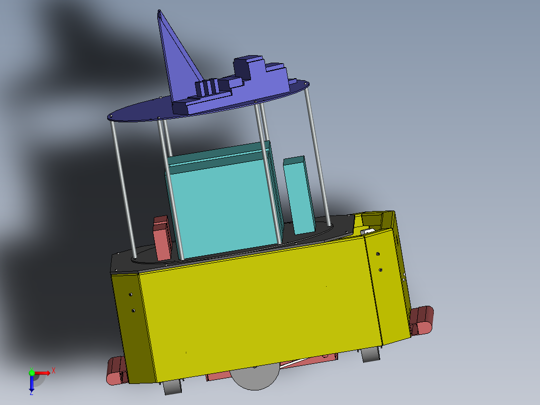 AGV小车、AGV(24)俯视图