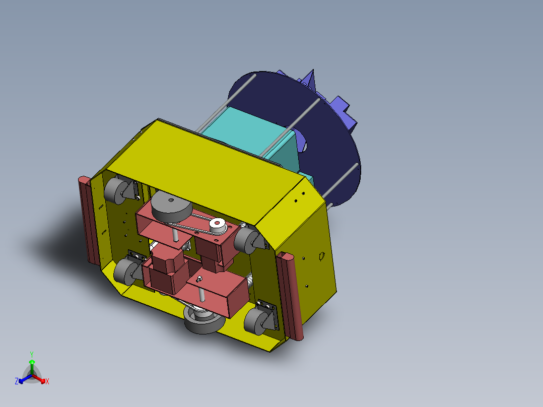 AGV小车、AGV(24)正等轴测图