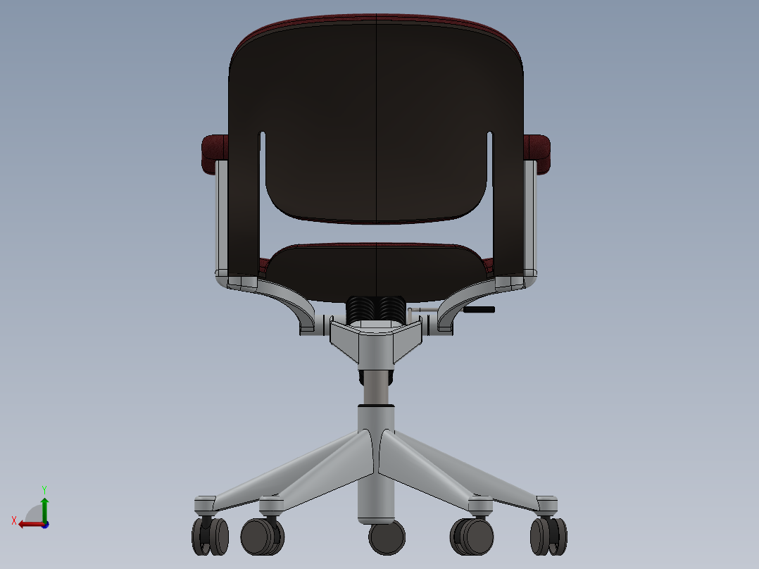 椅子、凳子(22)后视图