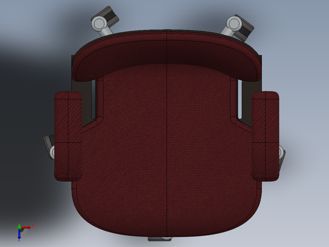 椅子、凳子(22)俯视图