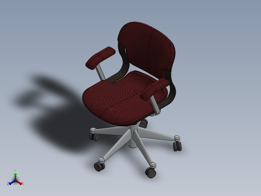 椅子、凳子(22)正等轴测图