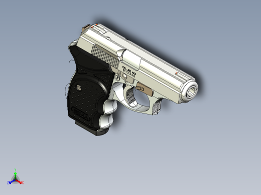 手枪左轮冲锋枪老式狙击步枪设计3D图纸bersa-thunder-380-cc-pistol-2011-1 24 IGS
