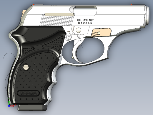 手枪左轮冲锋枪老式狙击步枪设计3D图纸bersa-thunder-380-cc-pistol-2011-1 24 IGS前视缩略图