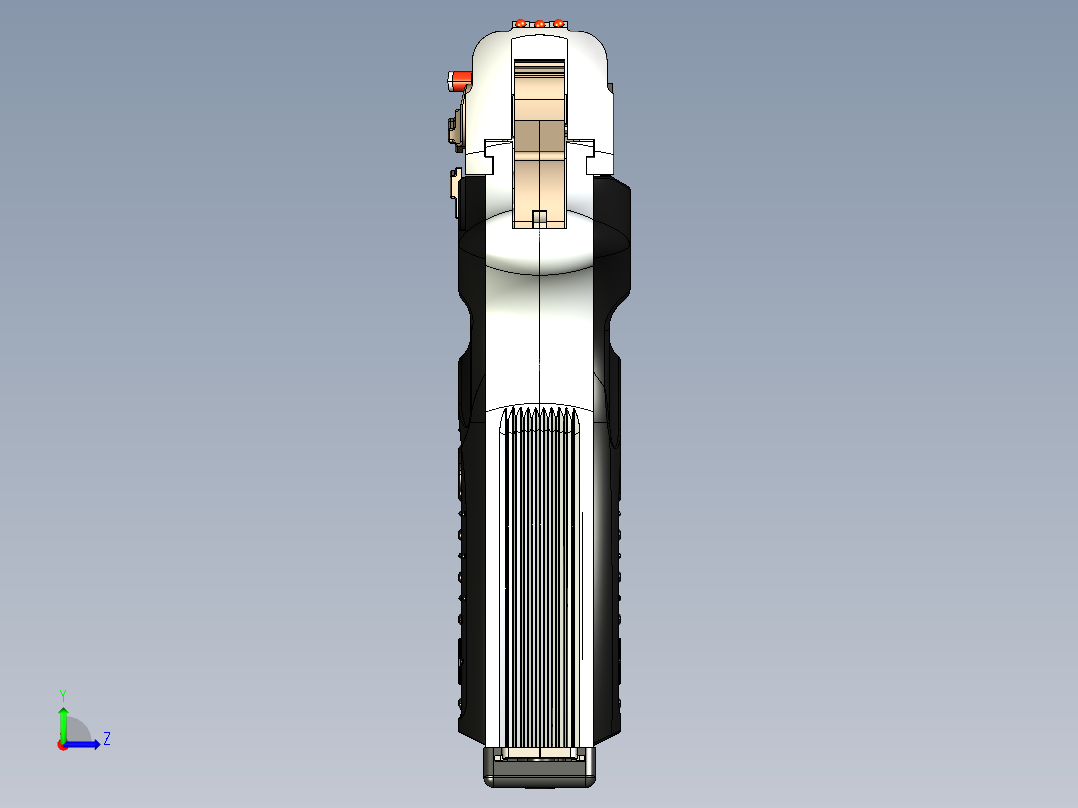 手枪左轮冲锋枪老式狙击步枪设计3D图纸bersa-thunder-380-cc-pistol-2011-1 24 IGS左视图