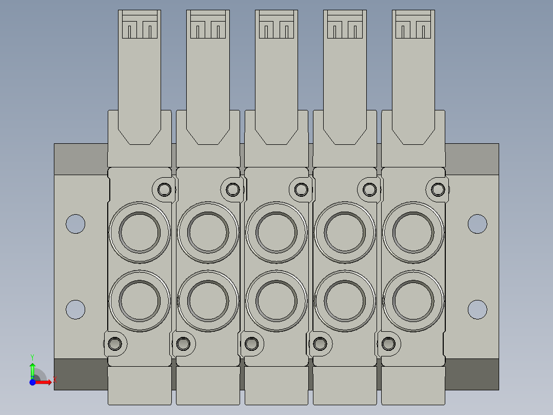7V11006B050-电磁阀组Z轴ZC前视图