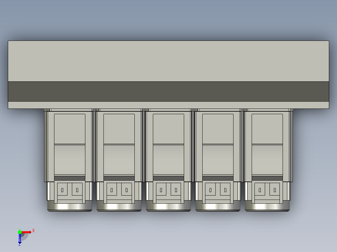 7V11006B050-电磁阀组Z轴ZC俯视图