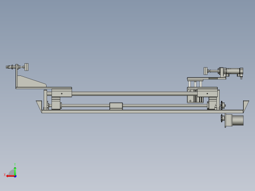 纸箱打包双组倍链传送生产线设计DZ-SJ-夹紧装置-V3后视缩略图