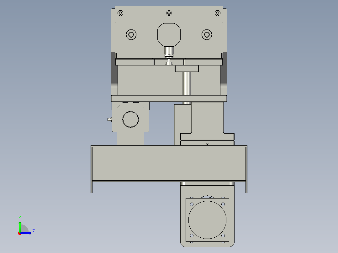 纸箱打包双组倍链传送生产线设计DZ-SJ-夹紧装置-V3左视图