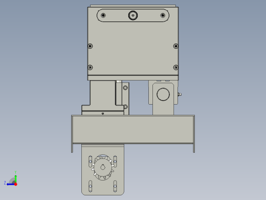 纸箱打包双组倍链传送生产线设计DZ-SJ-夹紧装置-V3右视缩略图