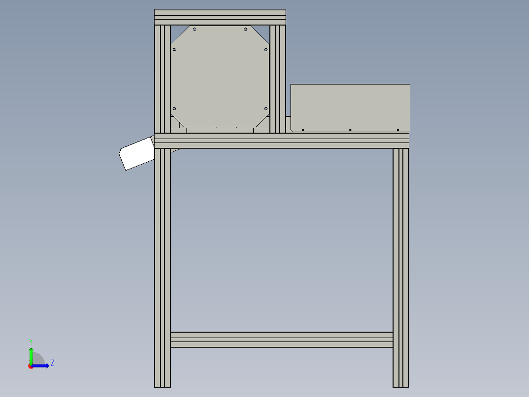 脚踏板压接机左视图
