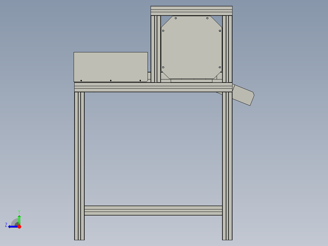 脚踏板压接机右视图