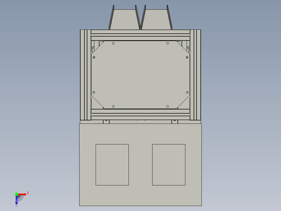 脚踏板压接机俯视图
