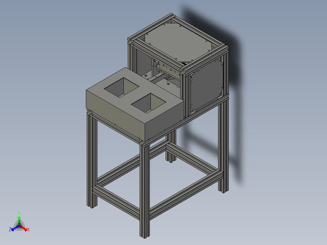 脚踏板压接机正等轴测图