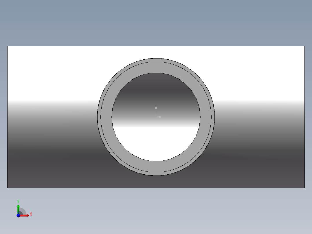 U-PVC_TEE_DN20前视图