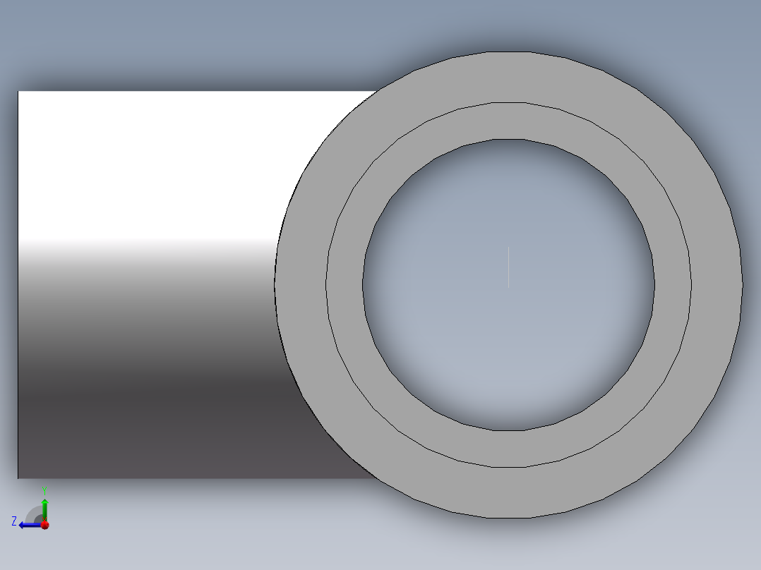 U-PVC_TEE_DN20右视图