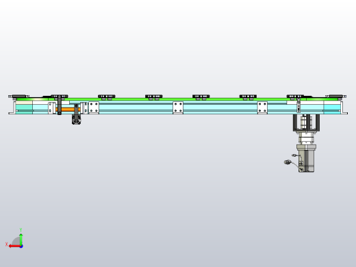 RECBQ25-351-8-皮带-铝型材框架-2矩形精密环形导轨后视缩略图