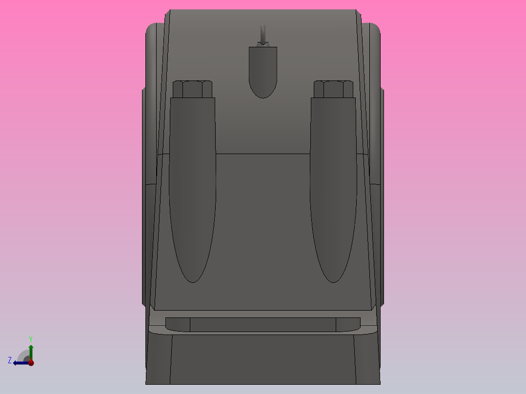 等孔径四螺柱轴承座_SD644右视图