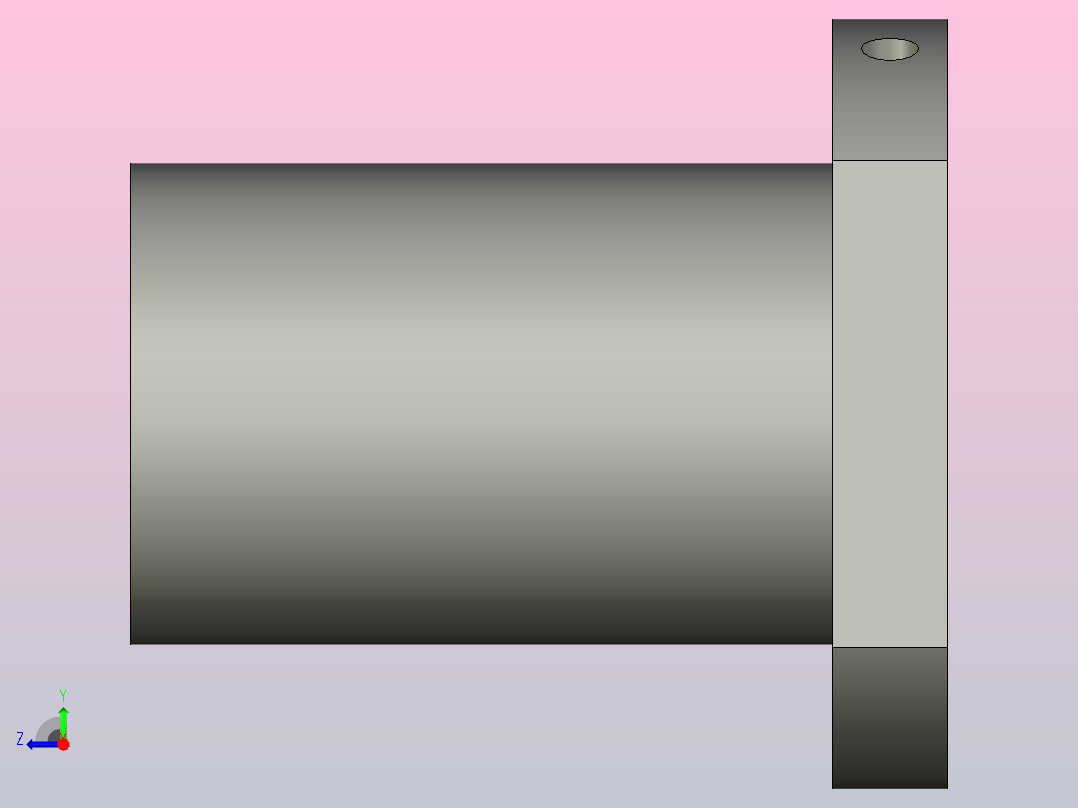 FSI-R32-10T4上银FSC，FSI系列滚珠丝杆右视图