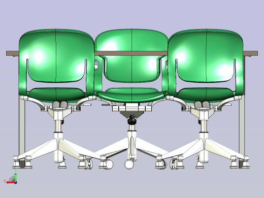 办公桌椅后视缩略图