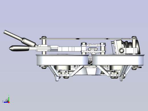 四轴飞行器无人机3D图纸右视缩略图