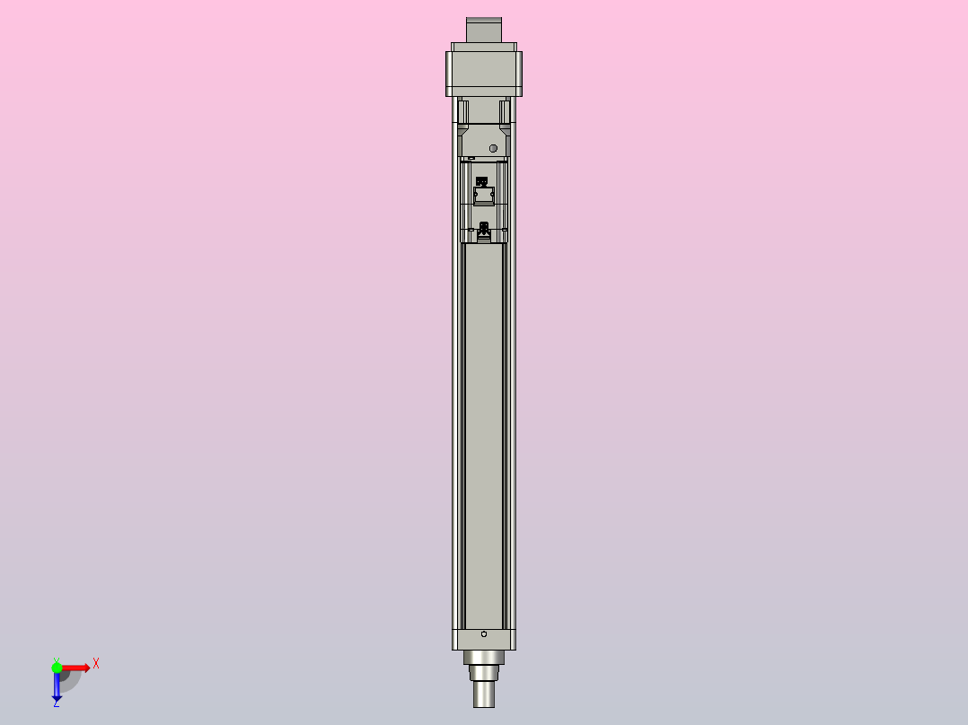 轻载电动缸TPA-ESR100-3210C-L700-MR-CA-W-P75-JX-C3俯视图