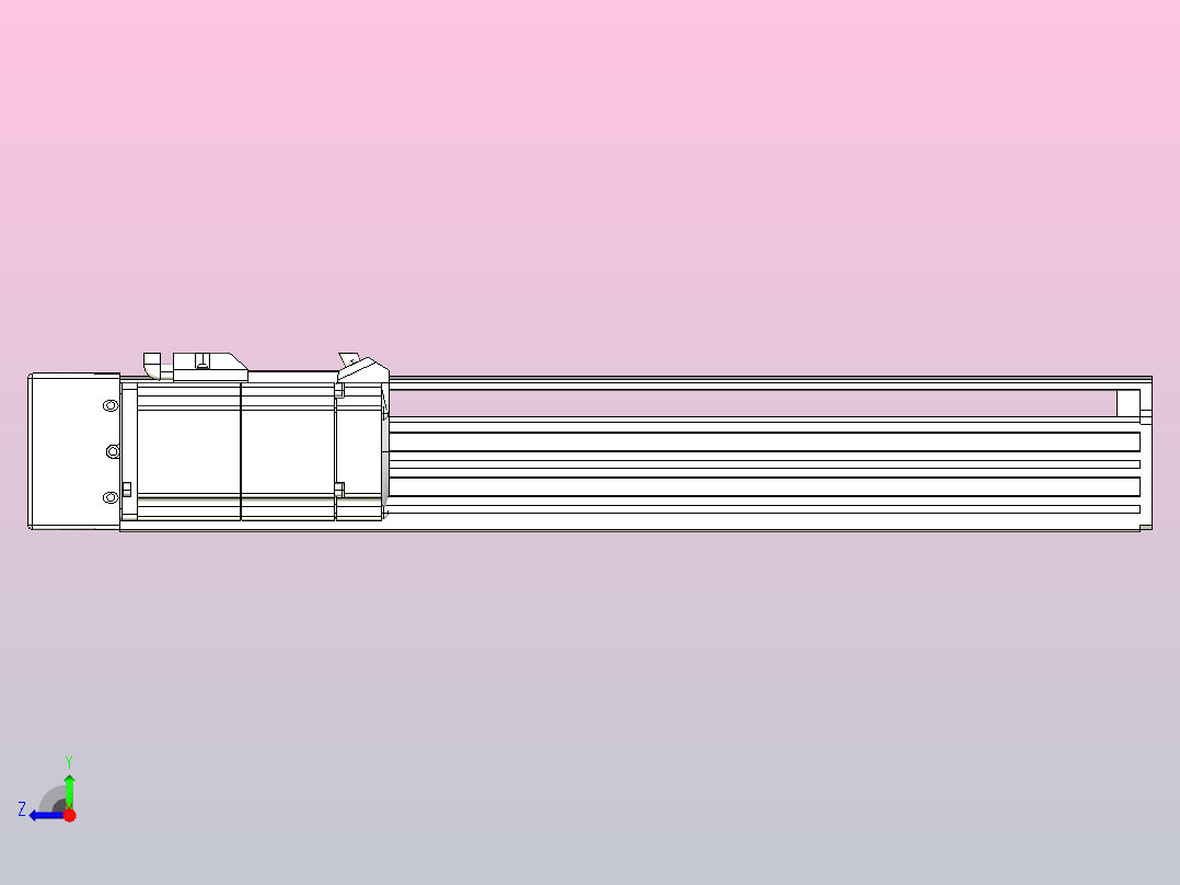 日规模组半封闭丝杆TPA-HNR-85S-1610-L300-MR-Y-P20-N3右视图