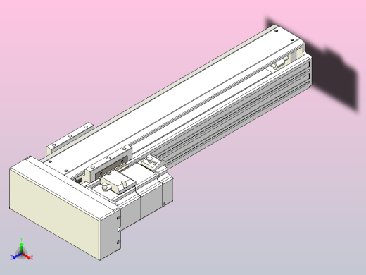 日规模组半封闭丝杆TPA-HNR-85S-1610-L300-MR-Y-P20-N3正等轴测缩略图