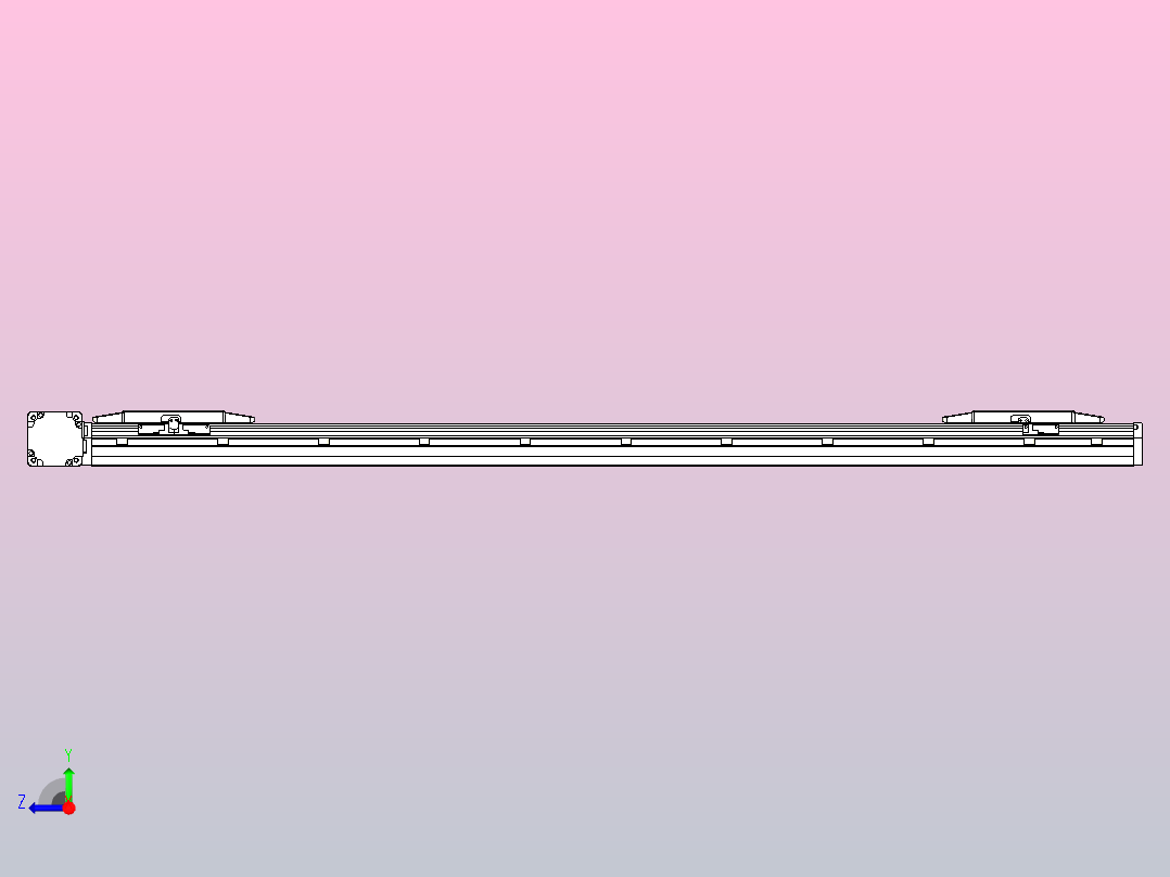 皮带直线轴双滑块型TPA-GCBS-150-P80-L500-DL-M75-N3右视图