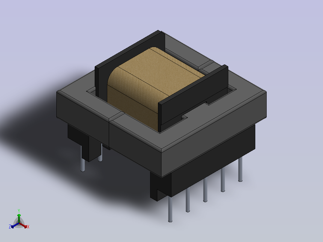 具备图形绘制功能的Solidworks。正等轴测图