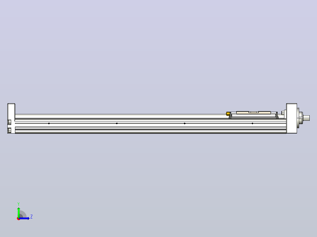 KK60-400A1-H0 模组 标准A1滑座 KK60-A1-H0 替换上银左视图