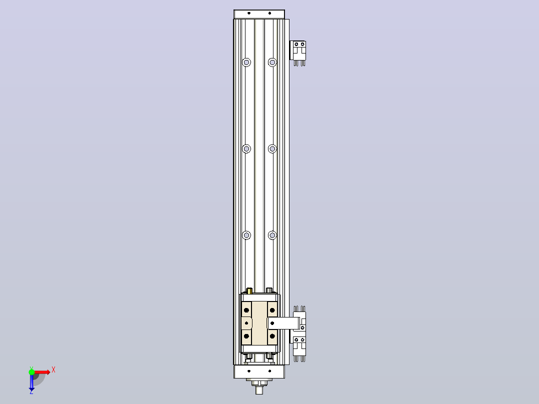 KK60-400A1-H0 模组 标准A1滑座 KK60-A1-H0 替换上银俯视图