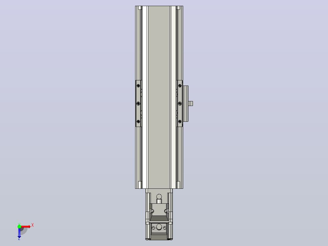 日规模组半封闭丝杆TPA-HNR-65S-1610C-L50-M-C-P10-N3俯视图
